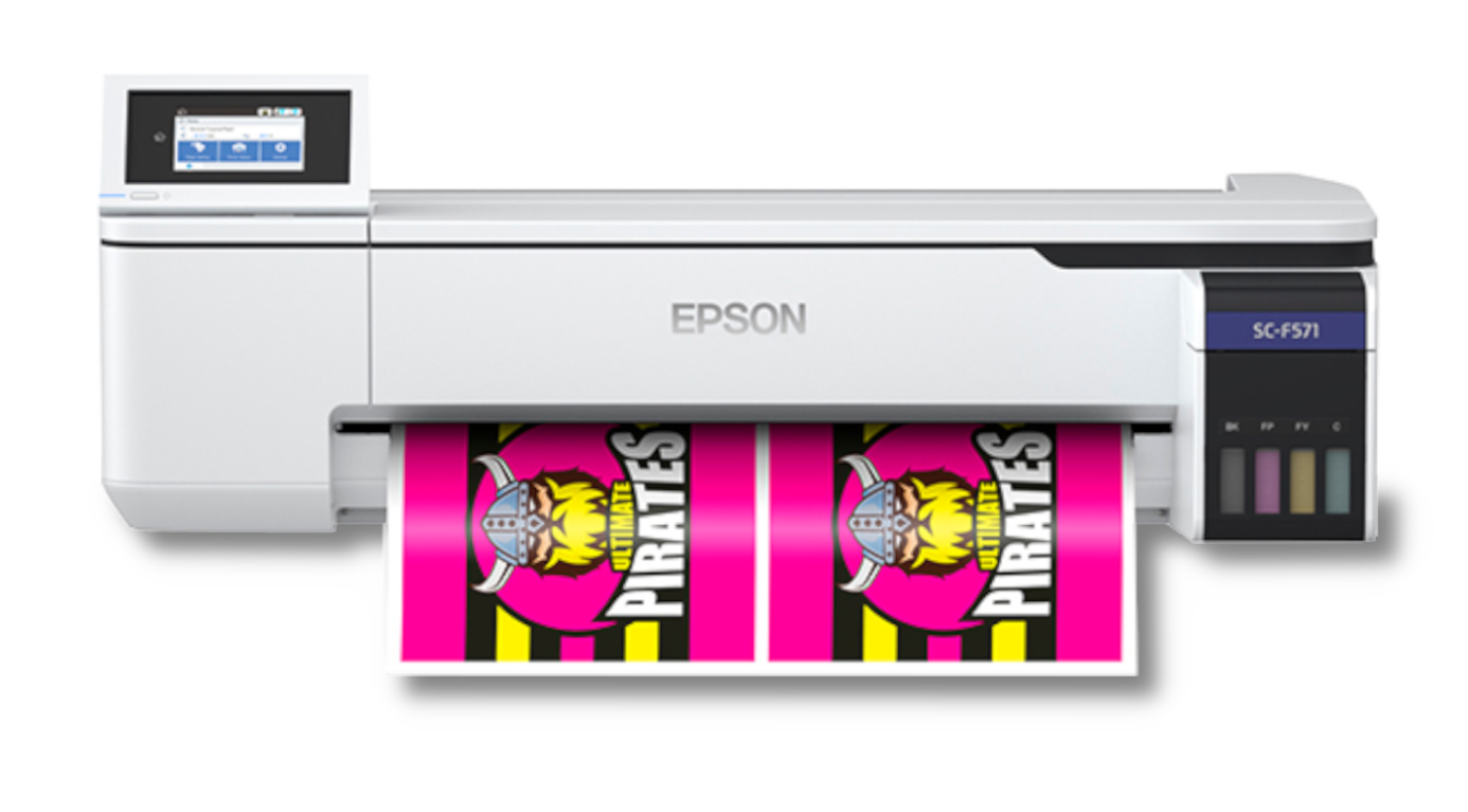 Impresora Epson sc F571 para sublimar con colores fluorescentes
