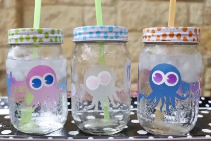 Aesthetic glass tumbler with straw  Vasos de frascos, Vasos de vidrio,  Vasos de vinilo