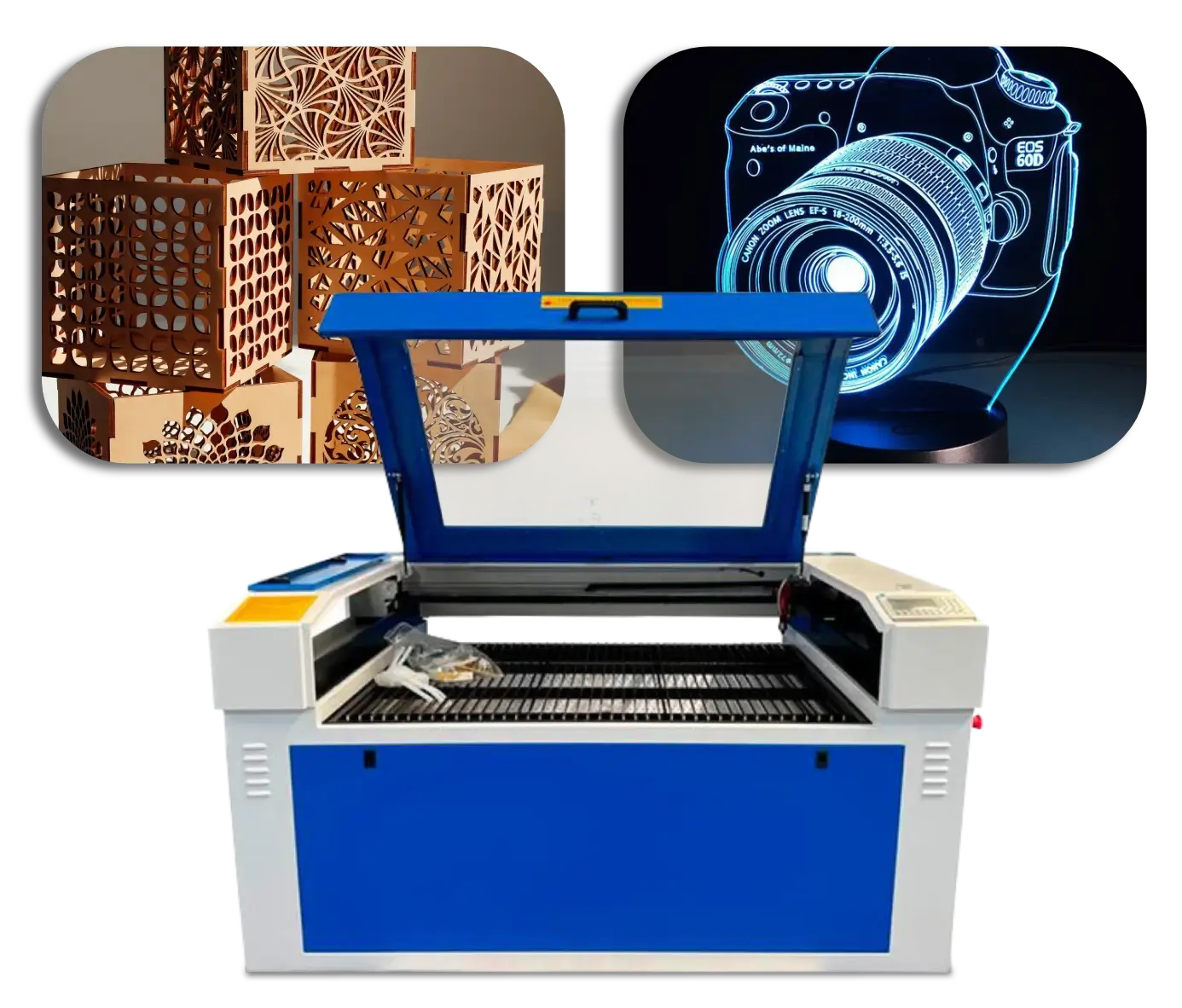  Máquina de corte y grabado láser de CO2 de 130 W X-1309- Stock  de EE. UU. : Arte y Manualidades